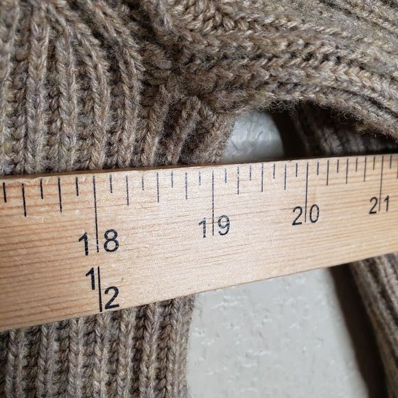 Splendid x Cella Jane Medium Cashmere blend rib knit sweater dress camel tan - Picture 7 of 8